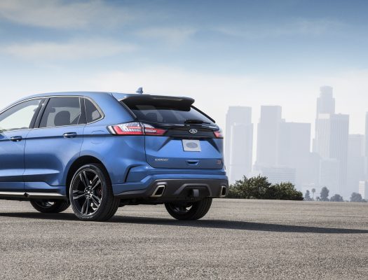 Edge ST features superior handling and braking, ST-tuned sport suspension, Sport Mode, new quick-shifting 8-speed transmission, standard all-wheel-drive, and the most powerful V6 engine in its class.
