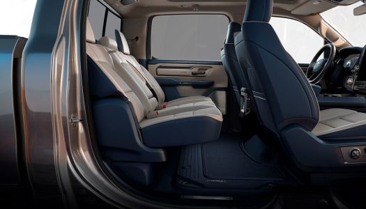 2019 Ram 1500 – Eight-degrees of Rear Seat Slide Recline