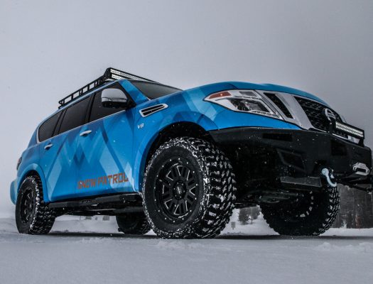 Nissan-Armada-Snow-Patrol-front-three-quarter-02